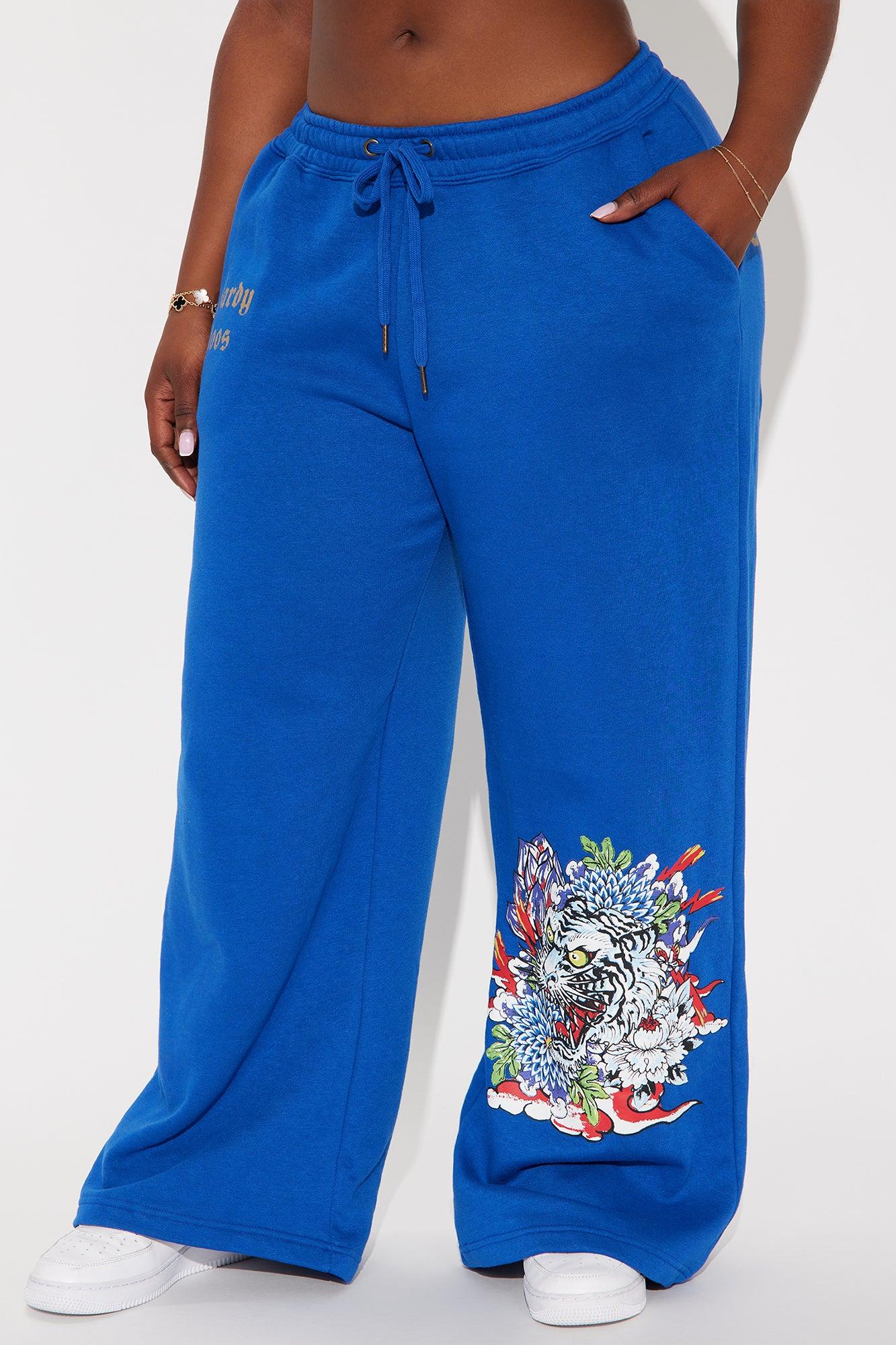 Tiger Lotus Ed Hardy Pant - CobaltBlue Product Image
