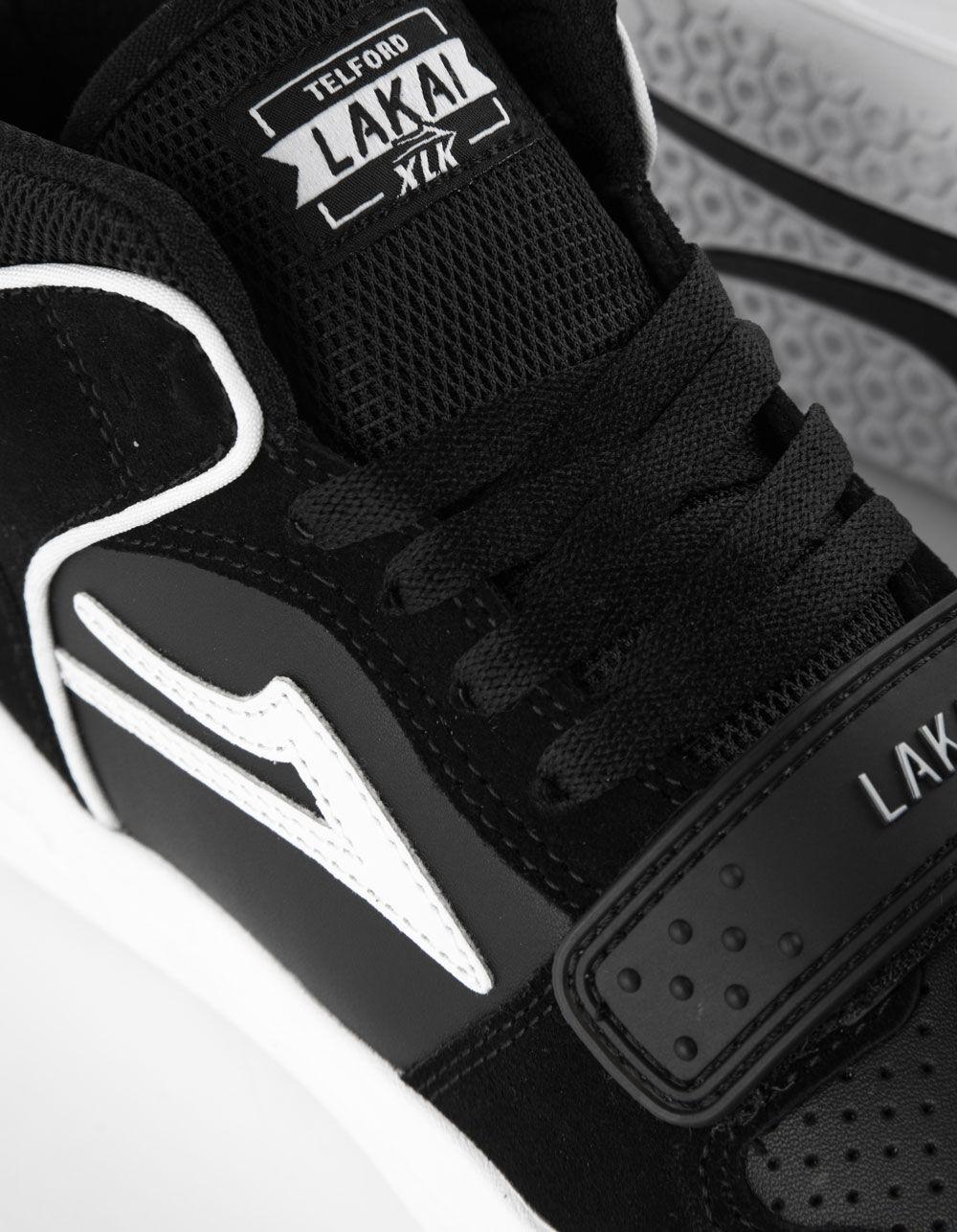 LAKAI Telford Low Mens Shoes - BLACK/WHITE Product Image