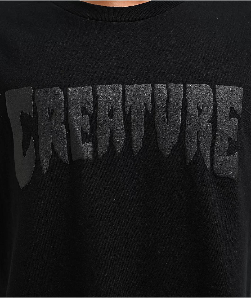 Creature Puff Logo Black T-Shirt Product Image