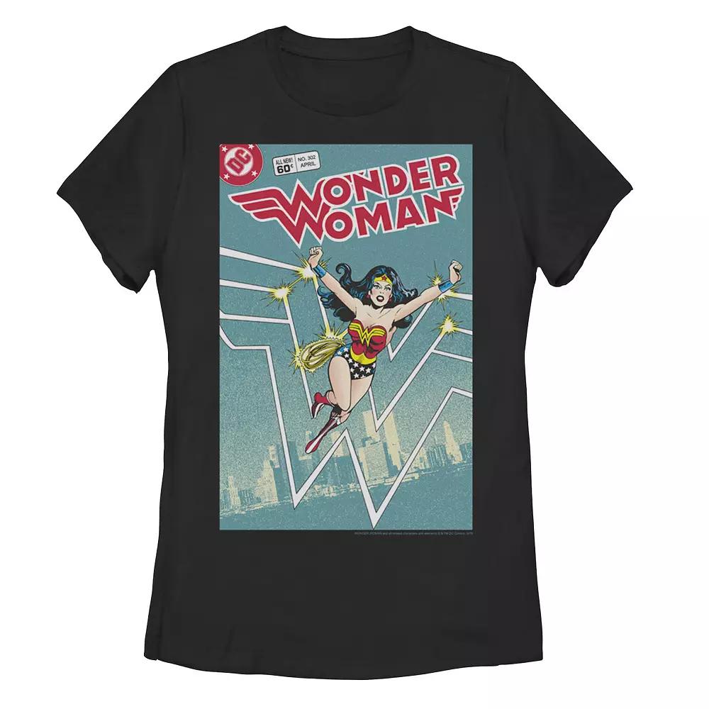 Juniors' DC Comics Wonder Woman Retro Graphic Tee, Girl's, Size: XXL, Black Product Image