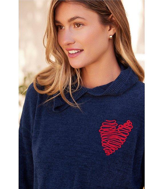 Barefoot Dreams CozyChic Ultra Lite Embroidered Heart Pants Product Image