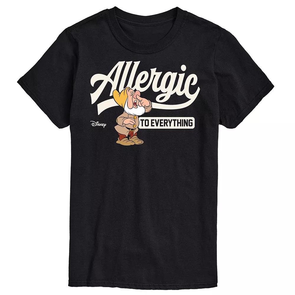 Disney Princess Big & Tall Allergic To Everything Graphic Tee, Men's,  Product Image