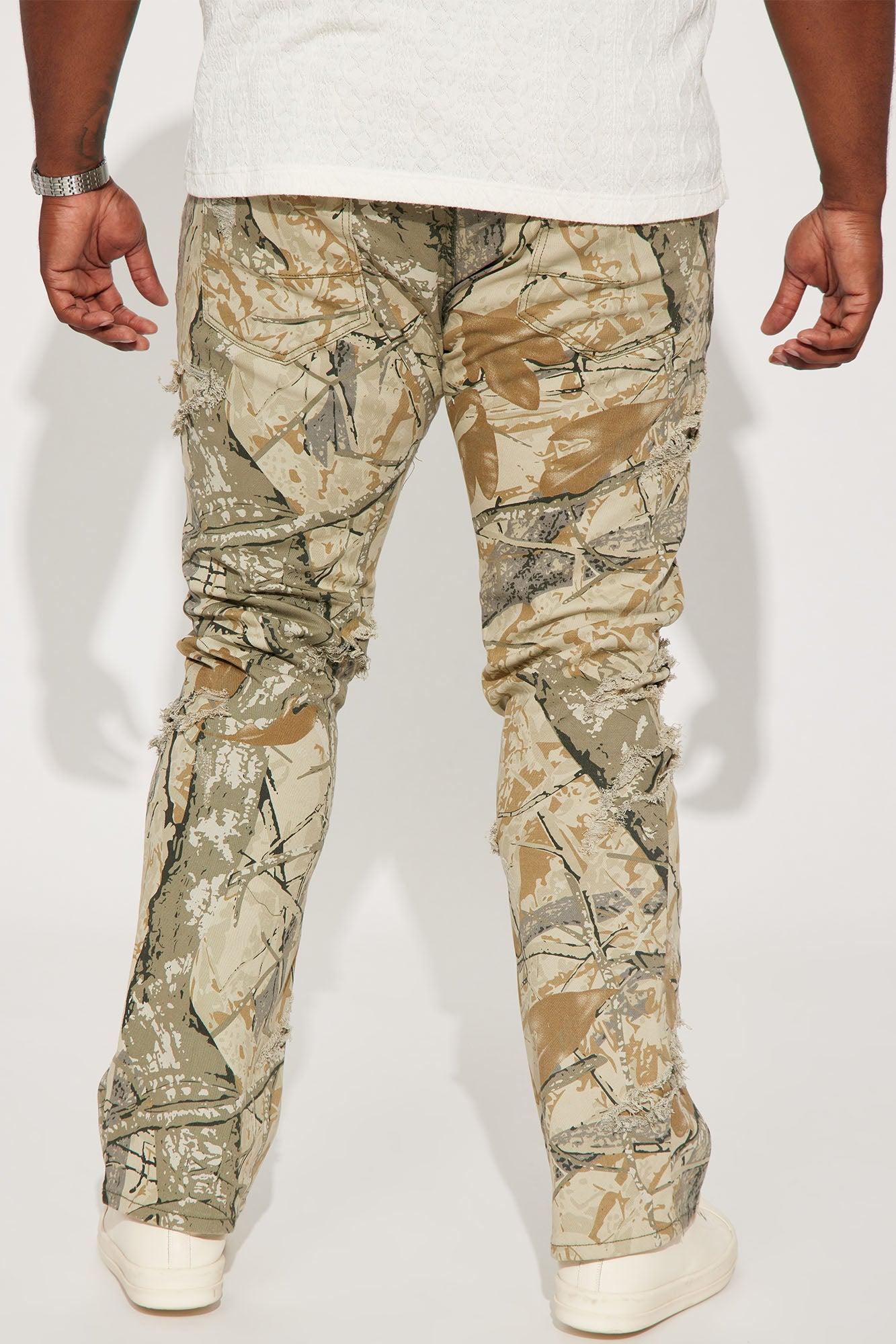 Get Into It Skinny Flared Pants - Camouflage Product Image