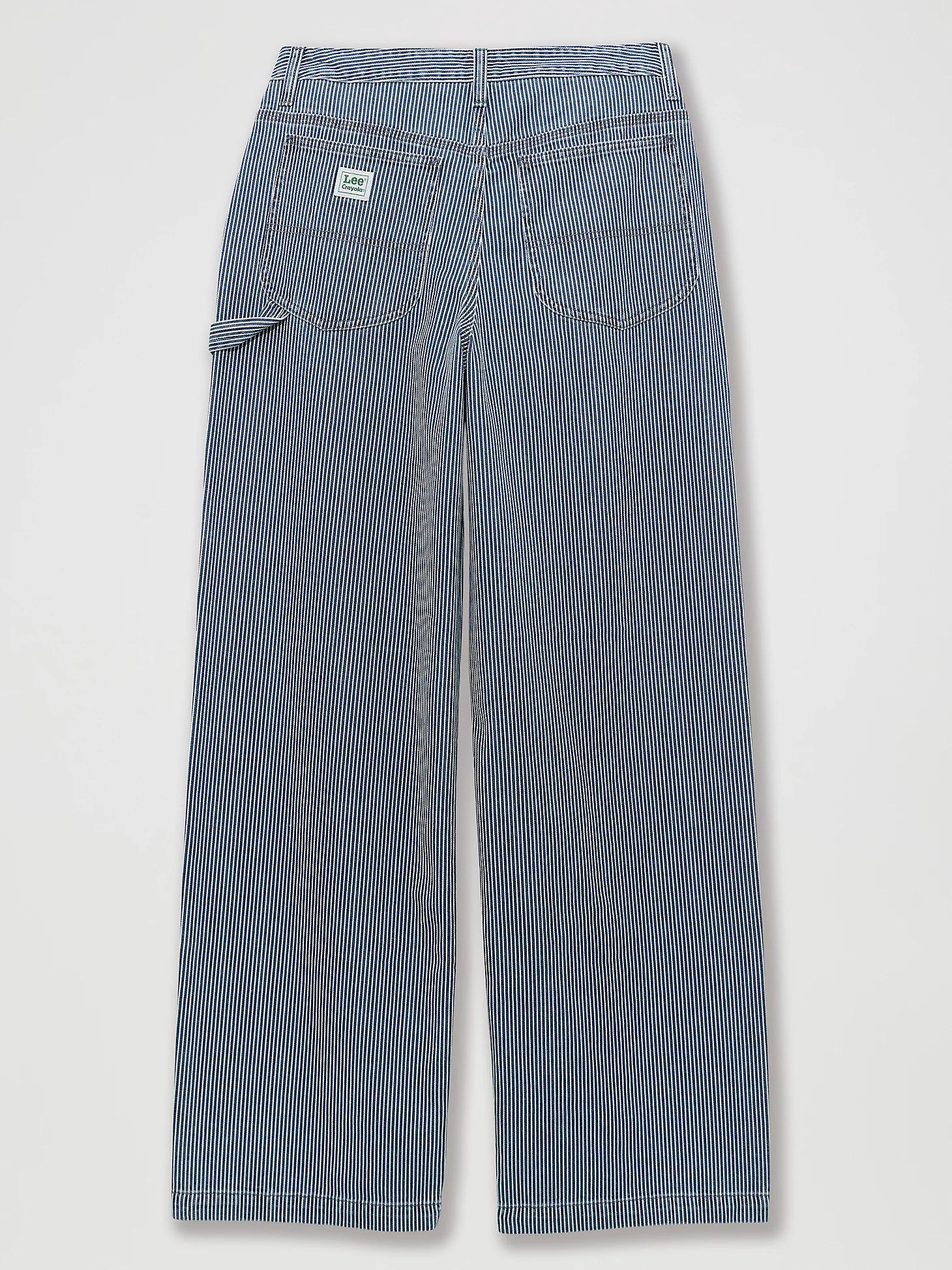 Women's Lee® x Crayola® Railroad Stripe Loose Straight Carpenter Jean | Women's Jeans | Lee® Product Image