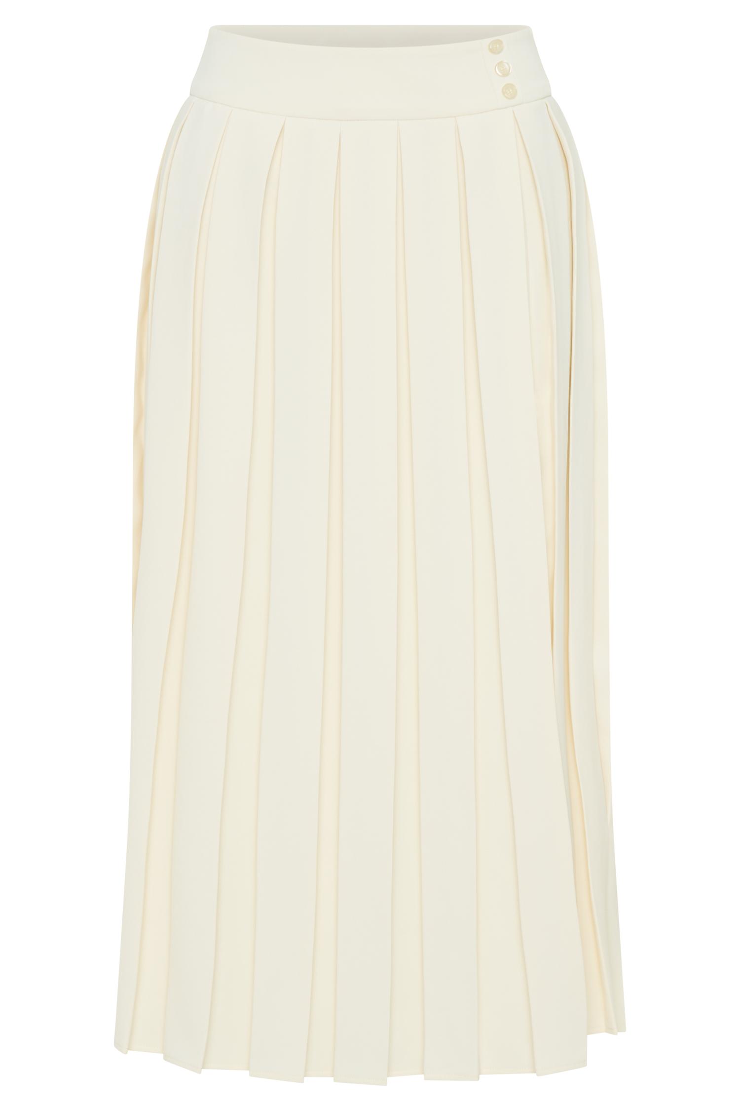 Sunny Pleated Midi Skirt - Ivory Product Image
