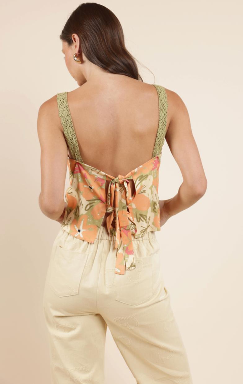 Lacey Back Tied Top Product Image