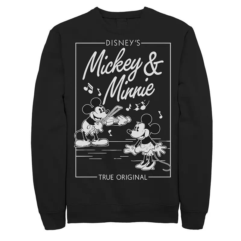 Disney's Mickey & Minnie Big & Tall Classic Music Couple True Original Fleece Sweatshirt, Men's,  Product Image