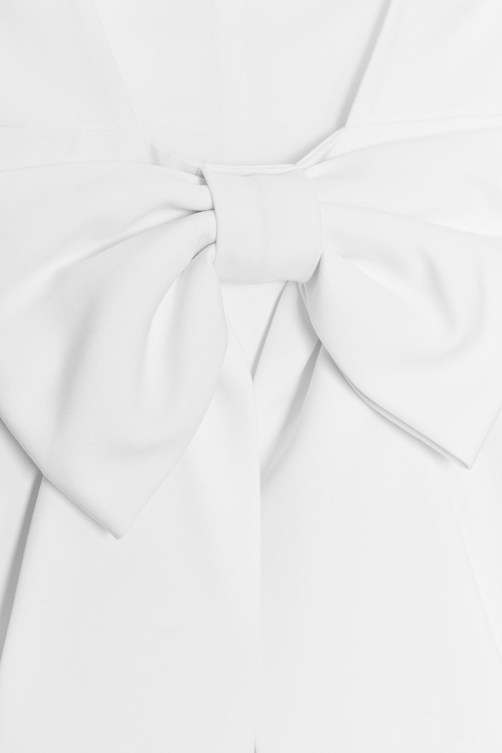 STRETCH SHORT BOW DRESS Product Image