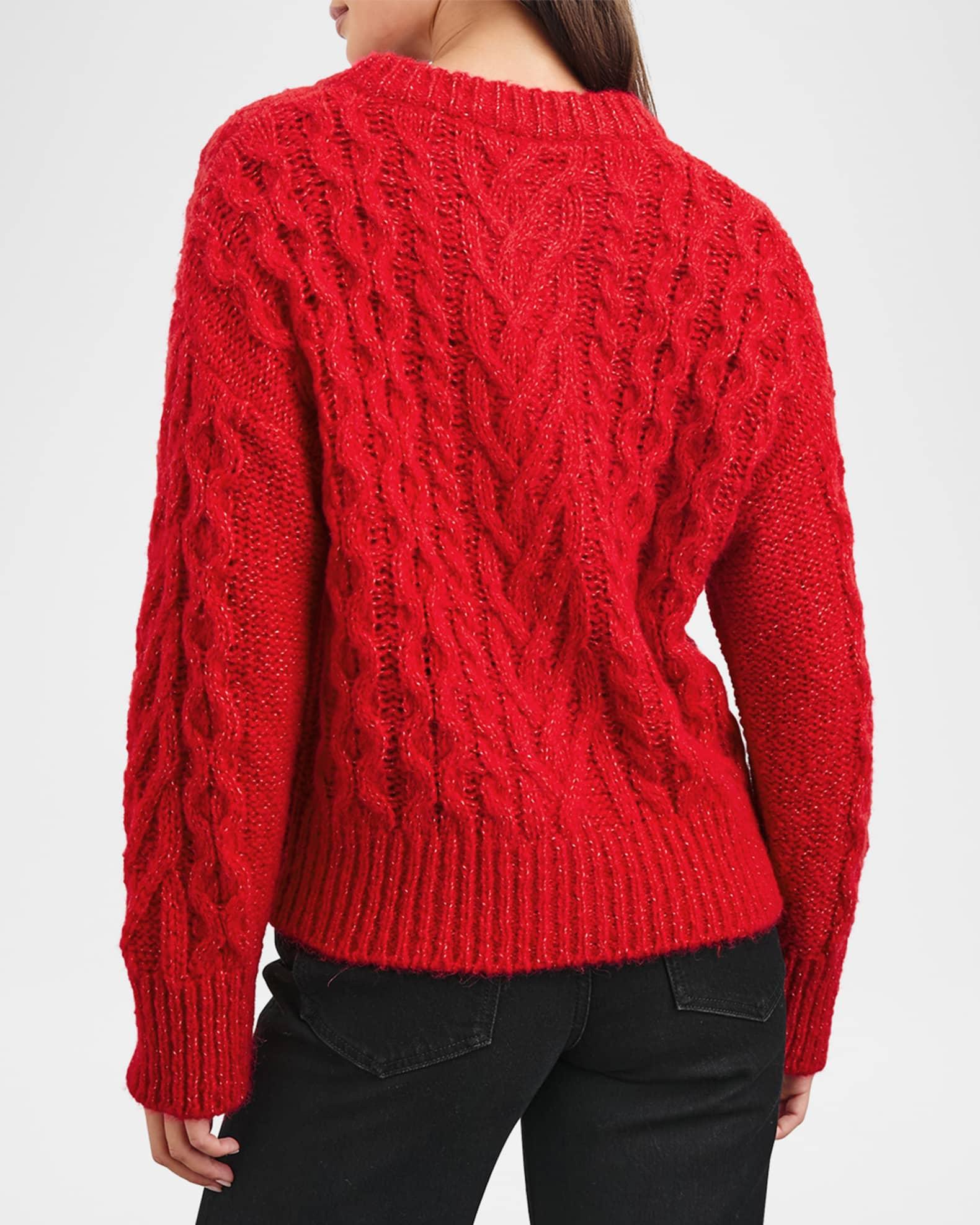 Amelie Cable-Knit Cardigan Product Image
