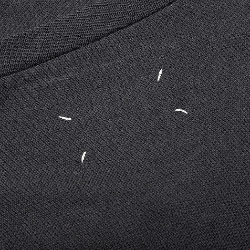 Number Logo Cotton T-Shirt - Washed Black Male Product Image