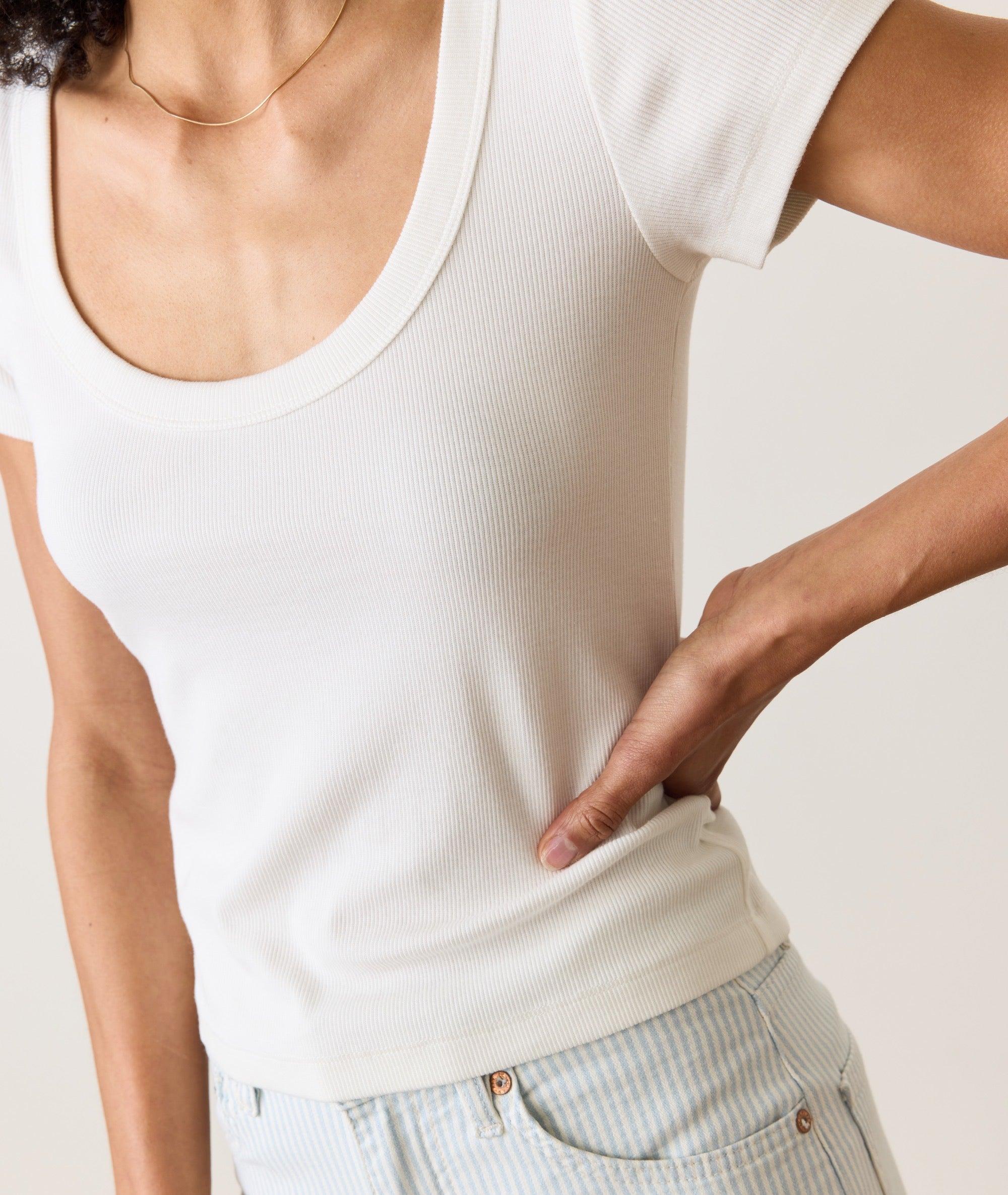 Lexi Rib Sun-In Scoop Tee Product Image