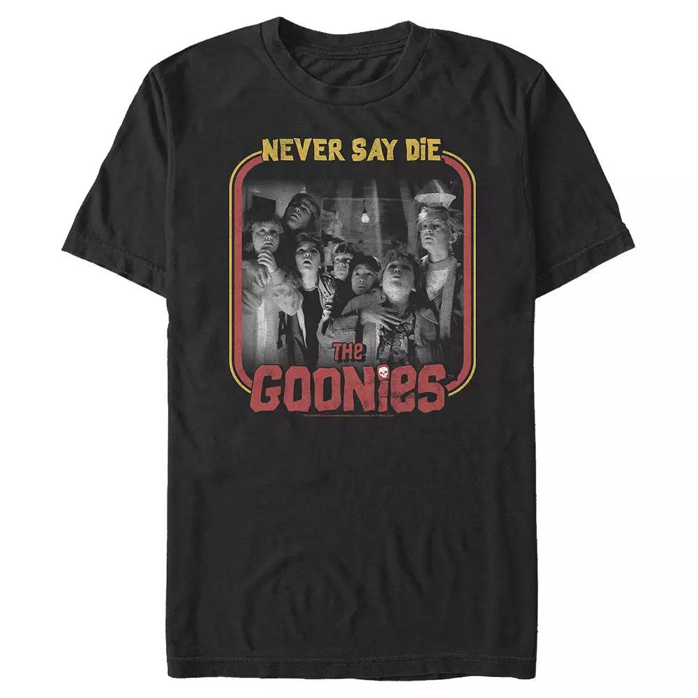 Men's The Goonies Never Say Die Graphic Tee, Size: Medium, Black Product Image