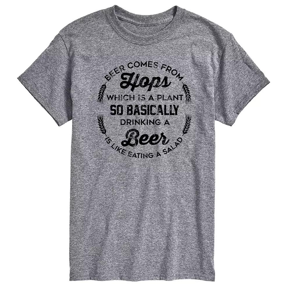 Men's Beer Comes From Hops Graphic Tee,  Product Image