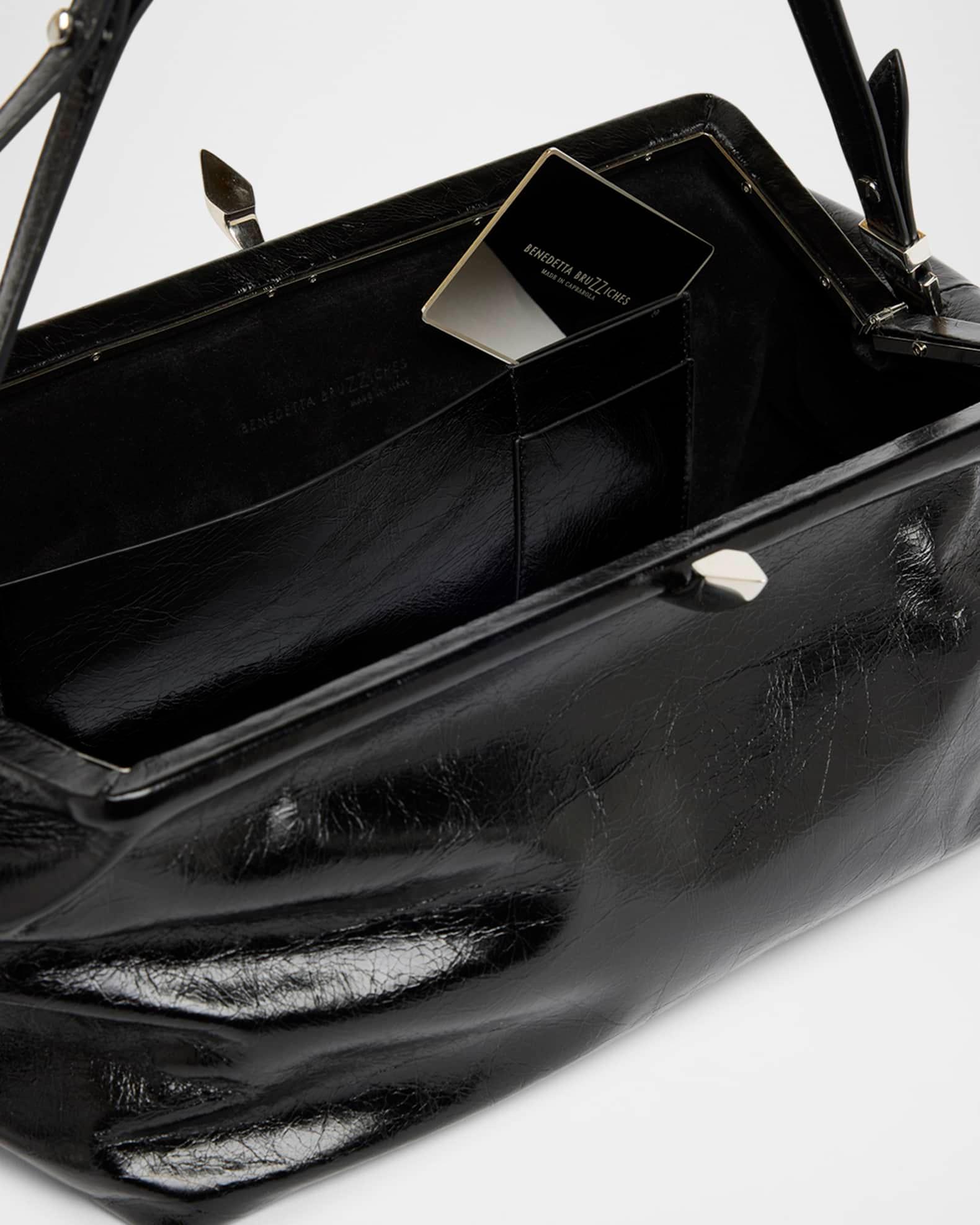 Sophia Crinkled Leather Shoulder Bag Product Image