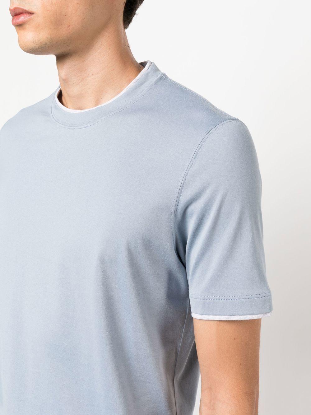 crew neck short-sleeved T-shirt Product Image