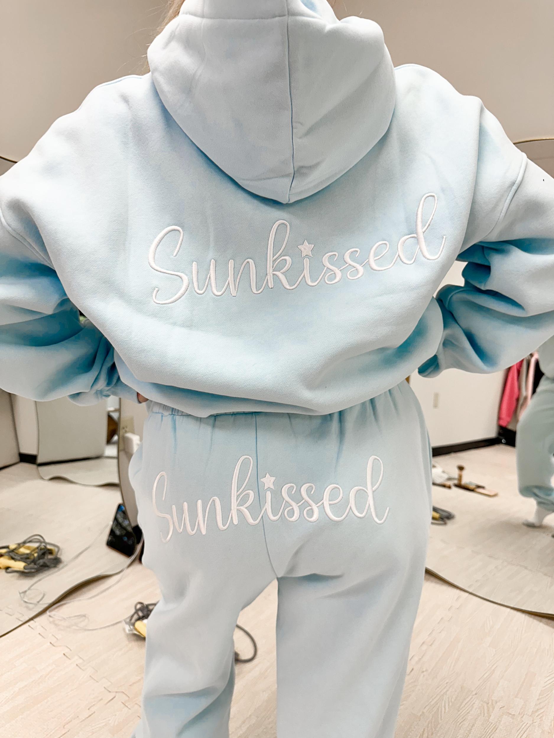 Sunkissed Cursive Embroider Jogger Sweatpants Product Image