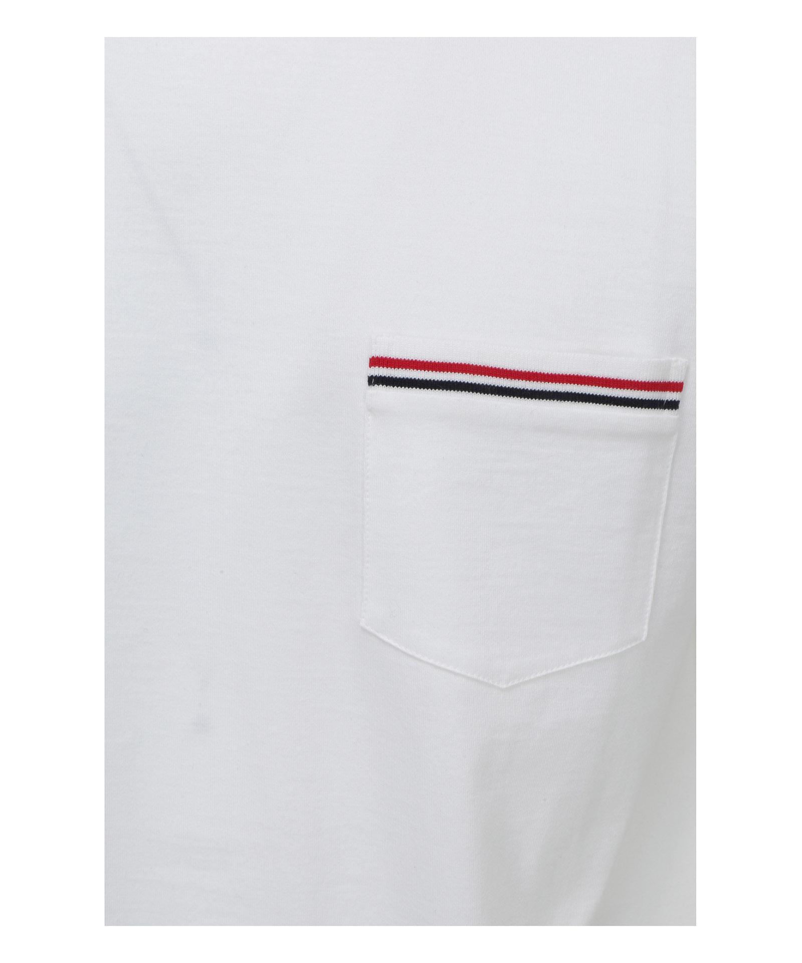 THOM BROWNE Oversized Pocket T-shirt Clothing In White Product Image