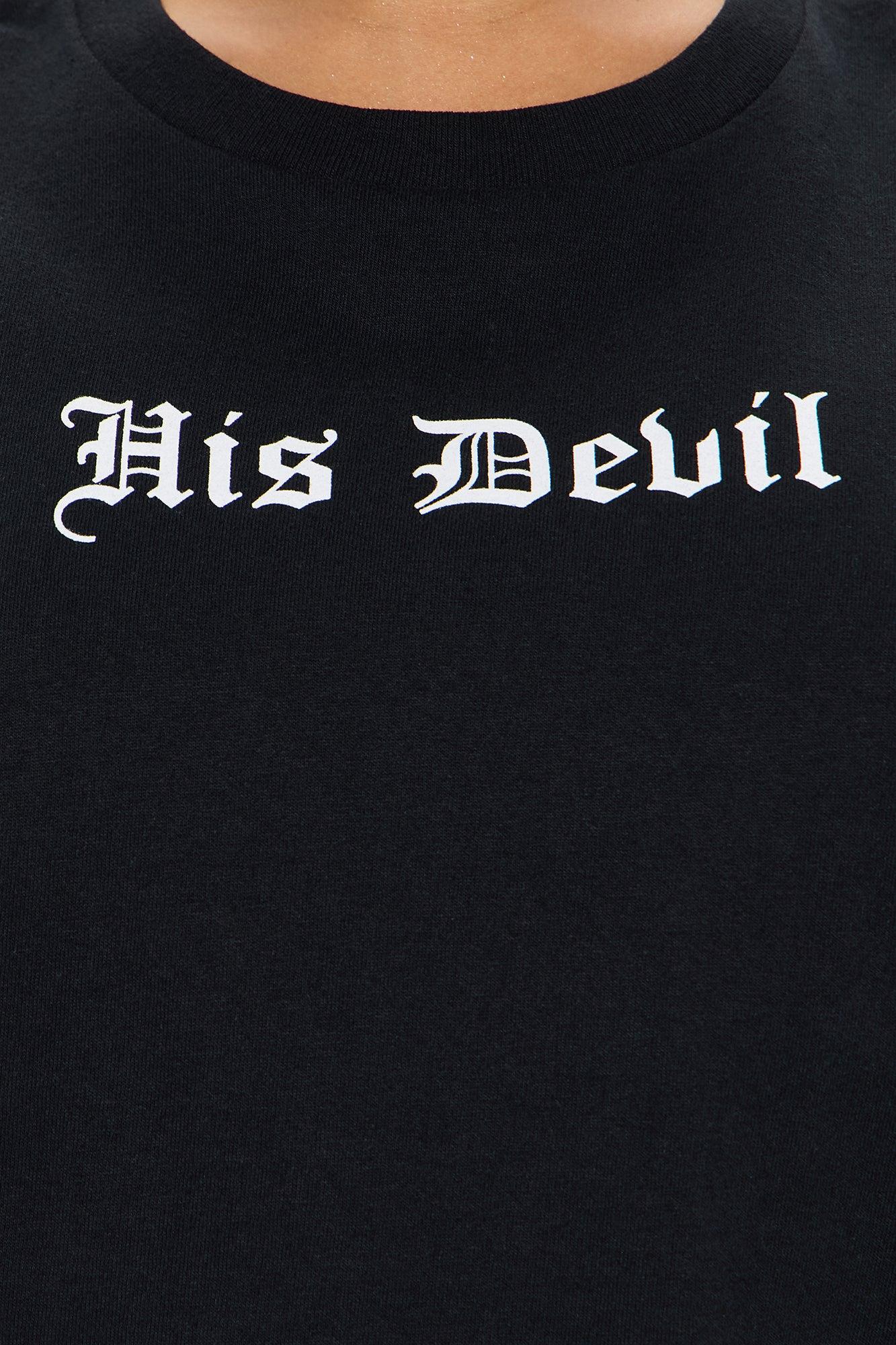His Devil Oversized Tee - Black Product Image