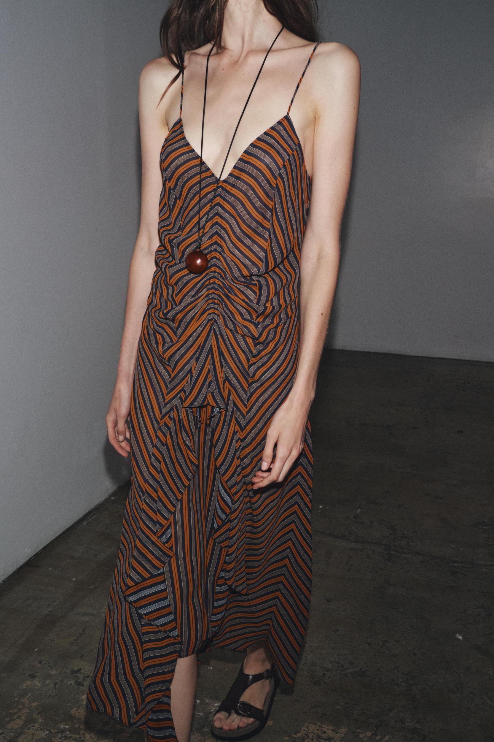 ZW COLLECTION STRIPED SLIP DRESS Product Image