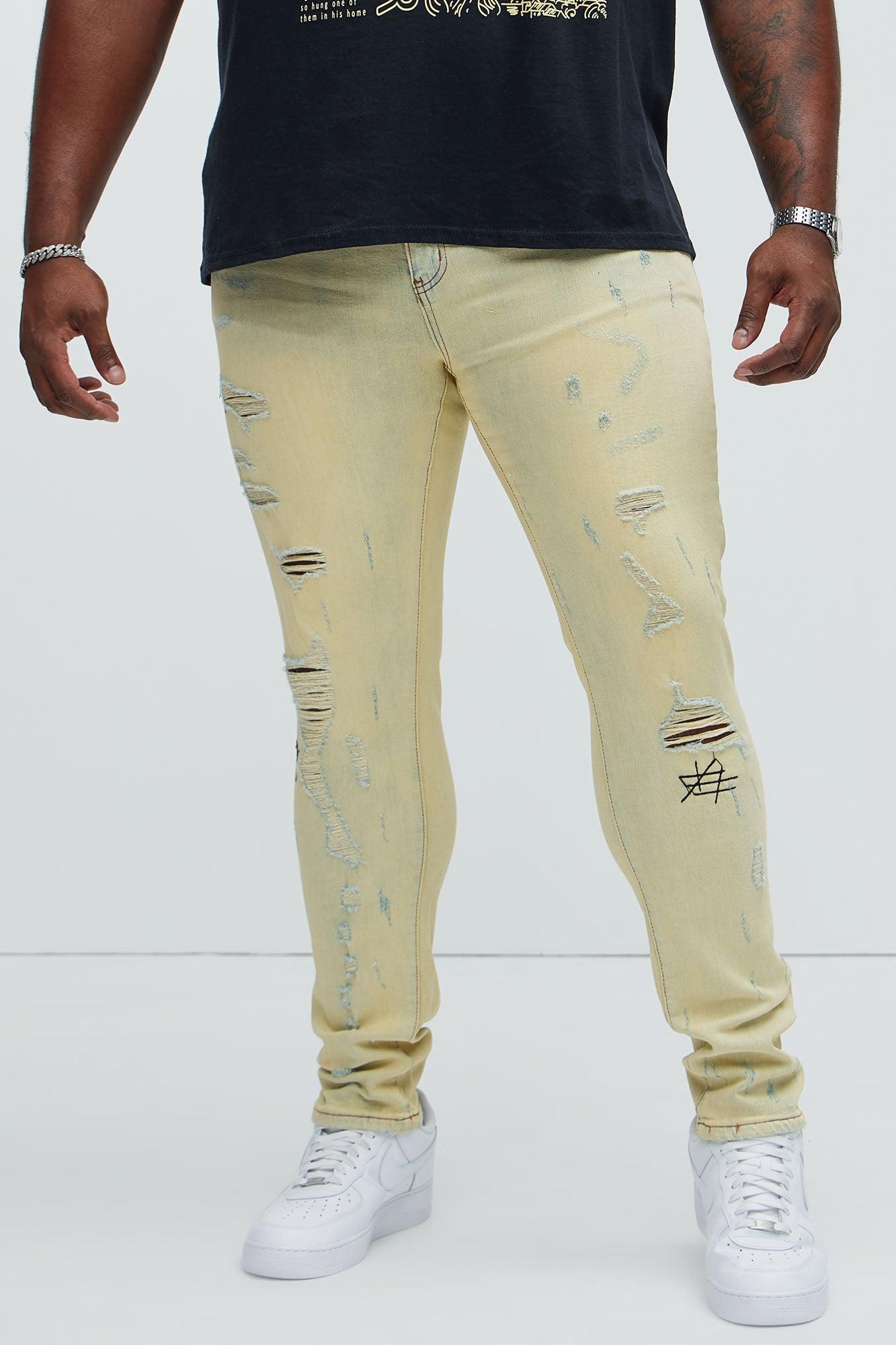 Got To Stay Up Slim Jeans - Light Wash Product Image