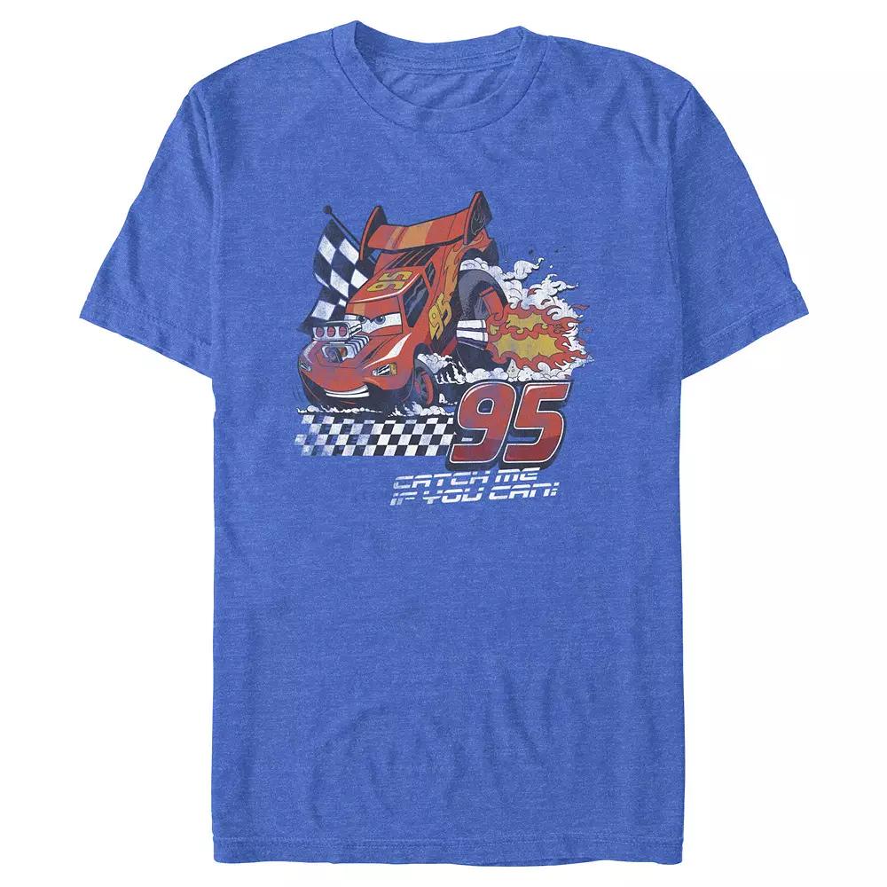Disney / Pixar's Cars Lightning McQueen Catch Me If You Can Men's Graphic Tee,  Product Image