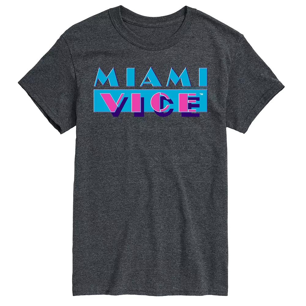 Big & Tall Miami Vice Logo Graphic Tee, Men's,  Product Image