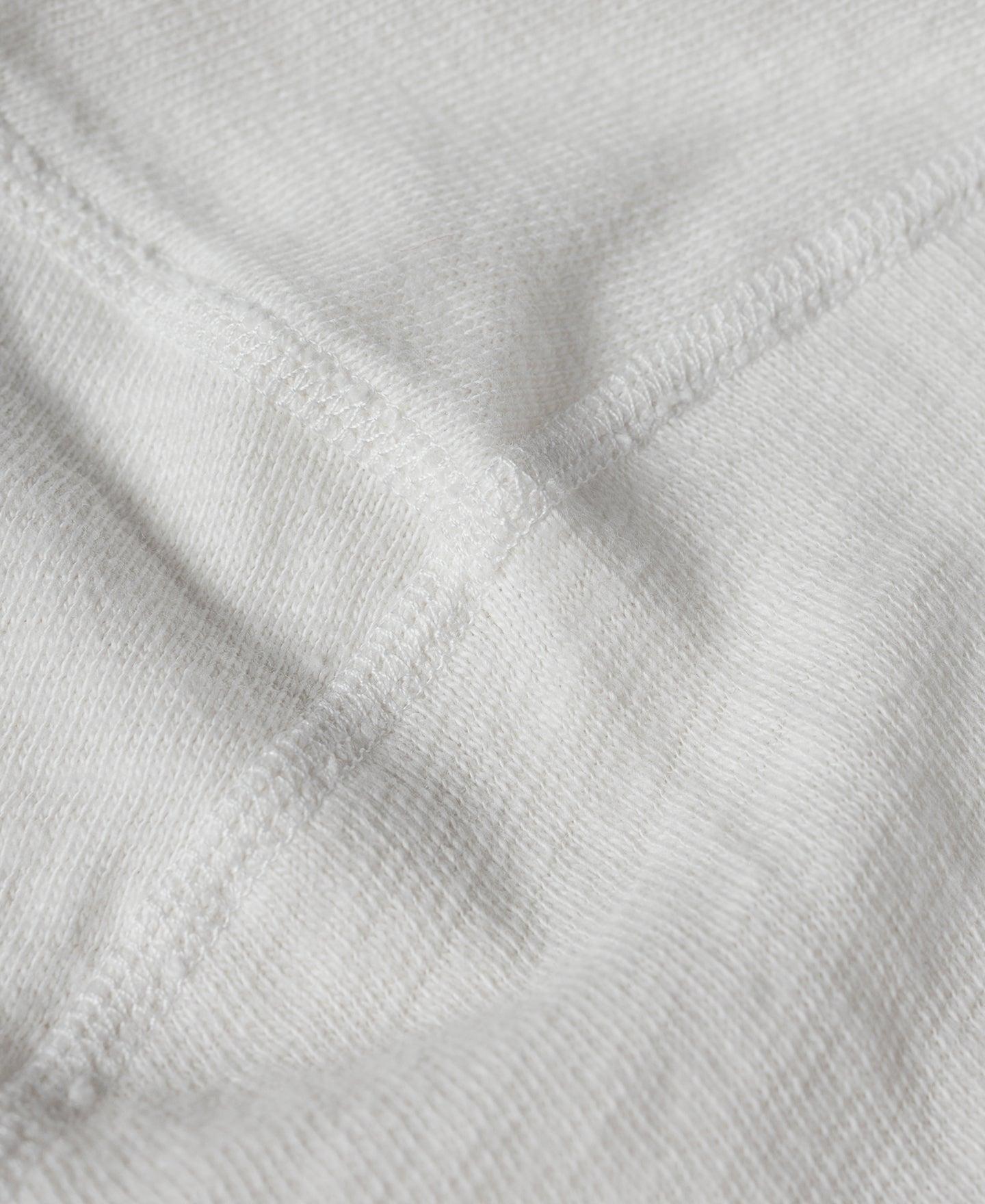 Side Closing Short Sleeve Henley T-Shirt - White Product Image