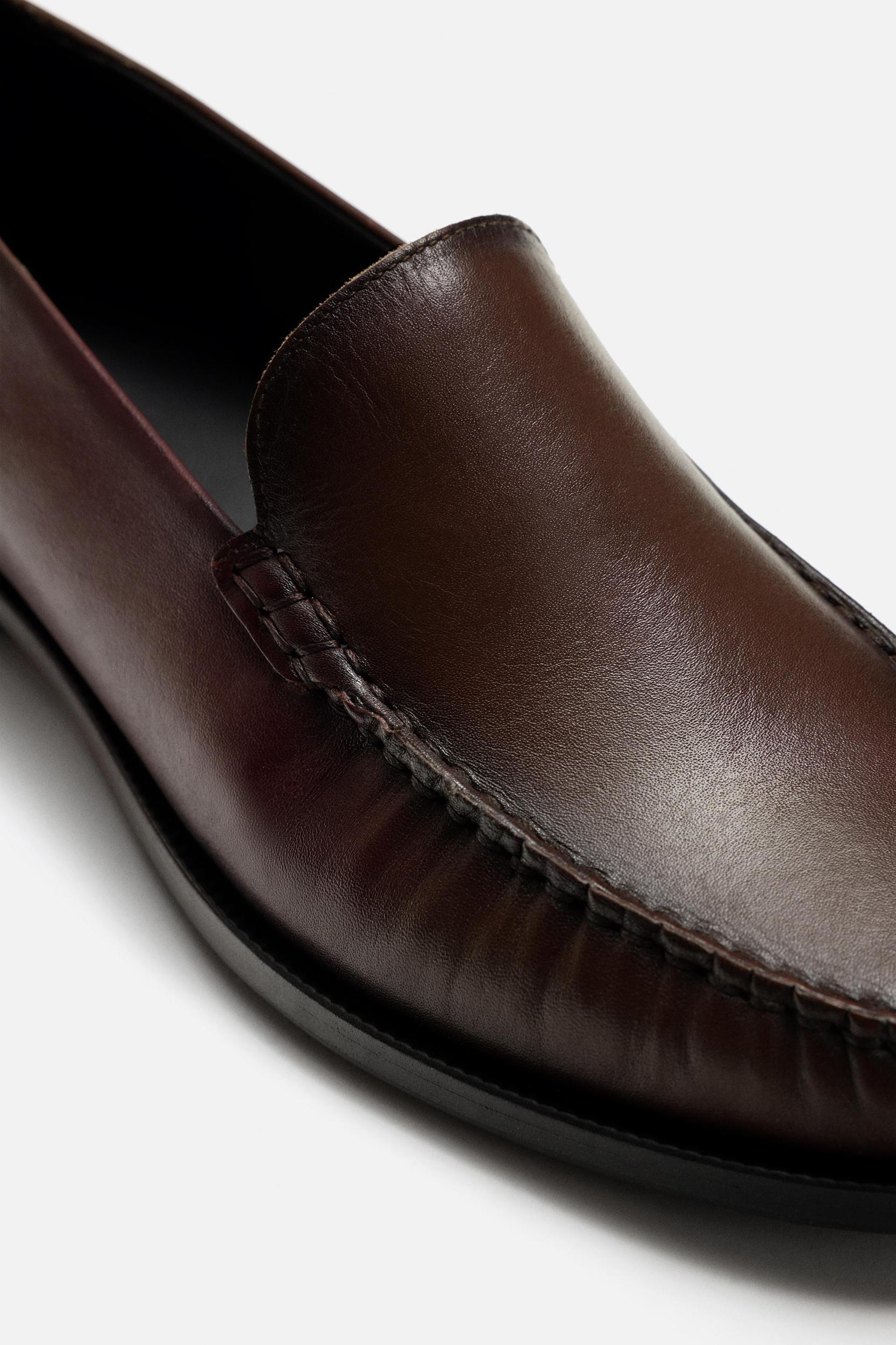 LEATHER DRESS LOAFERS Product Image