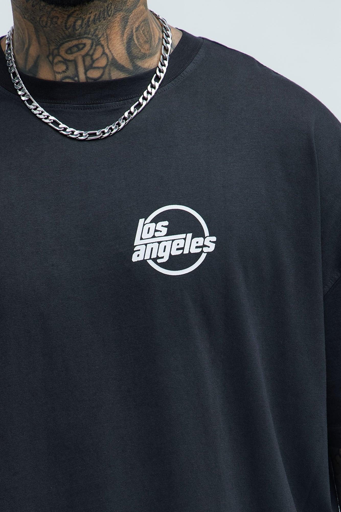 Los Angeles Last Nite Oversized Short Sleeve Tee - Black Product Image