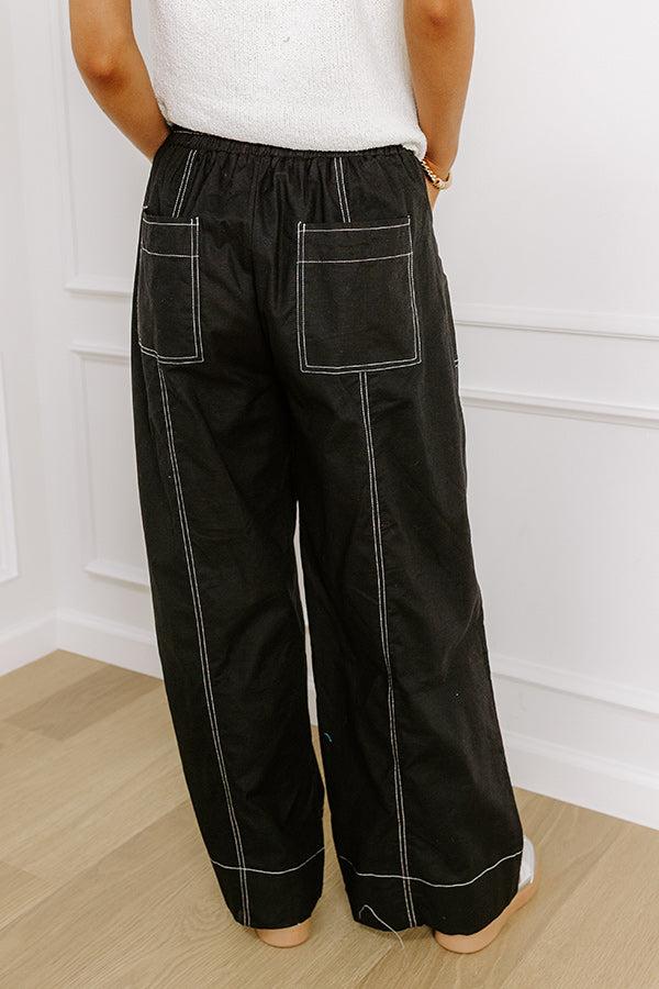The Brynlee High Waist Wide Leg Pants in Black Product Image