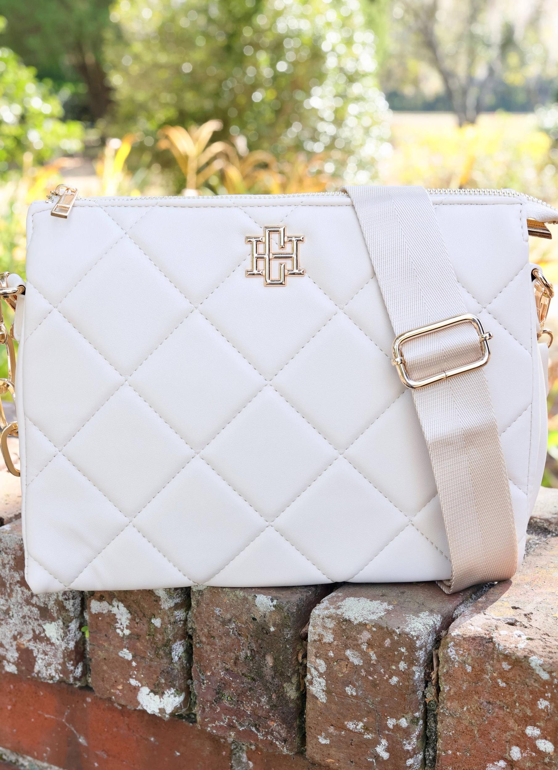 Ariana Crossbody Cream Quilted Product Image