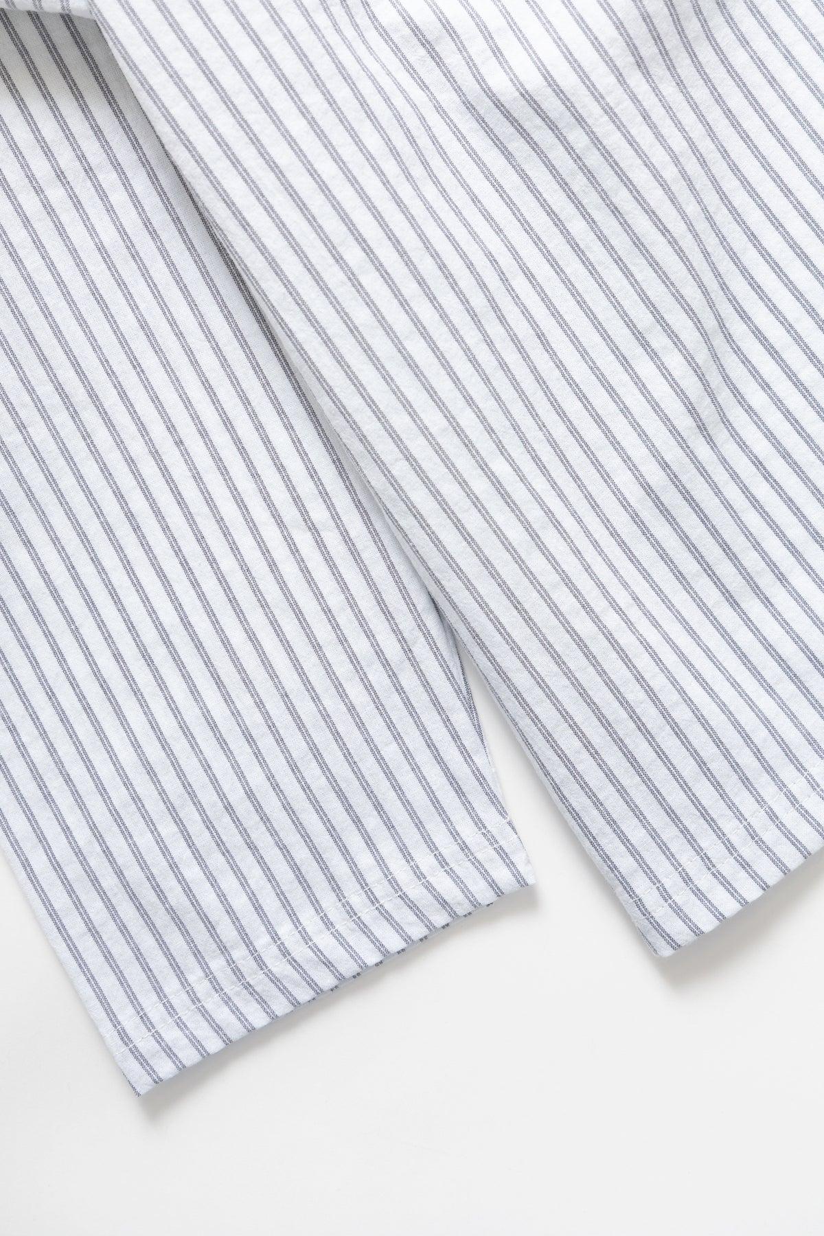 Blacksmith - Striped Two Button Popover - White Product Image
