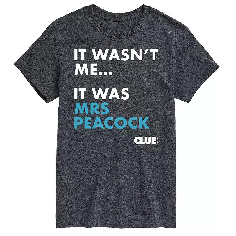 Men's Clue It Was Mrs. Peacock Graphic Tee,  Product Image