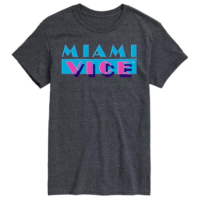 Big & Tall Miami Vice Logo Graphic Tee, Men's,  Product Image