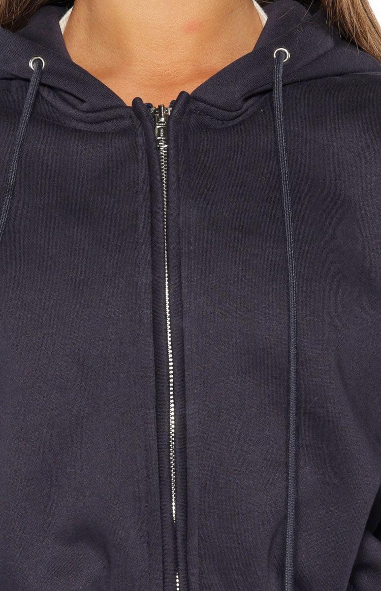 Dora Navy Barrel Leg Track Pants Product Image