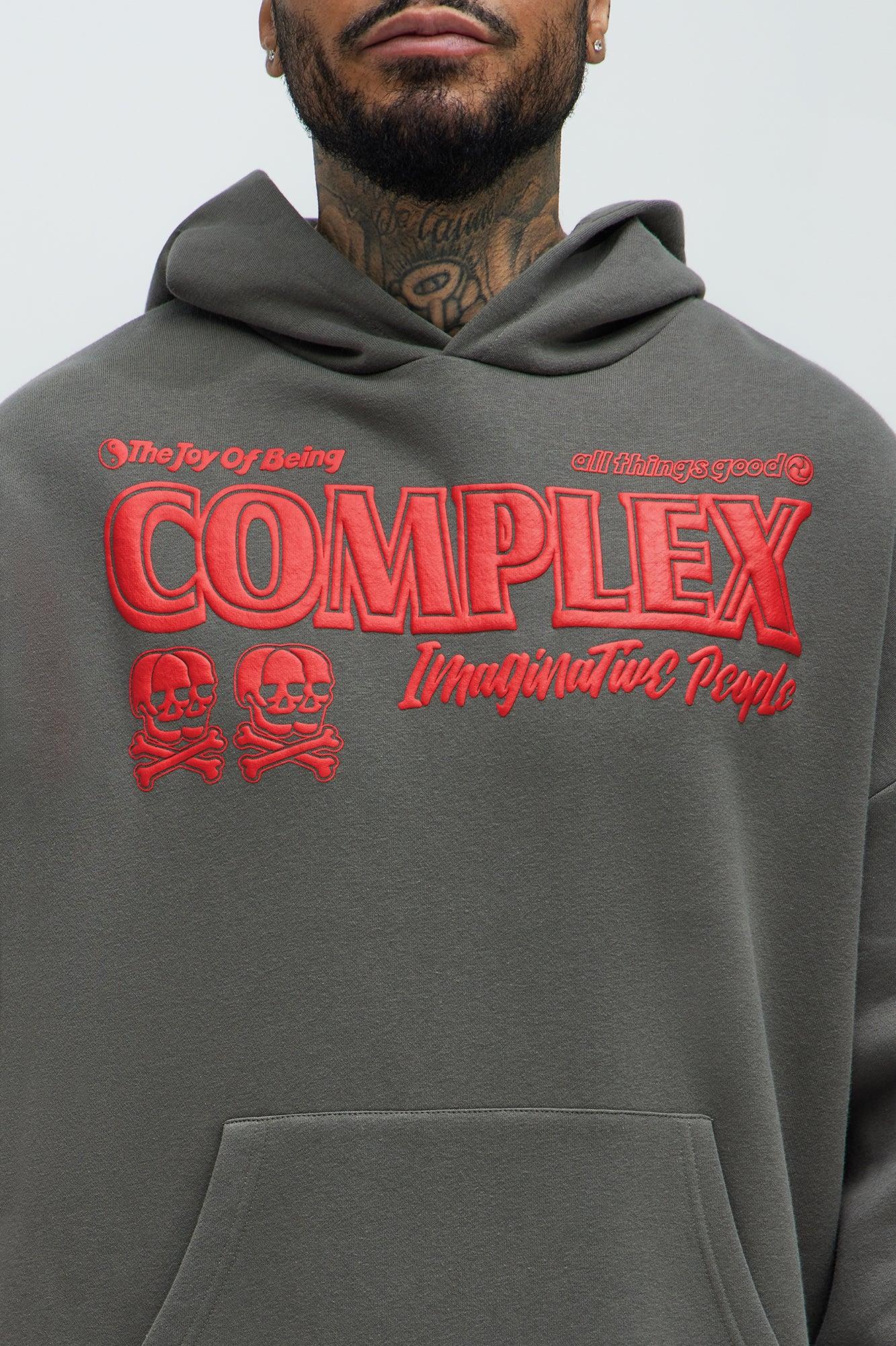 Tyson Imaginative Joy Oversized Hoodie - Grey Product Image