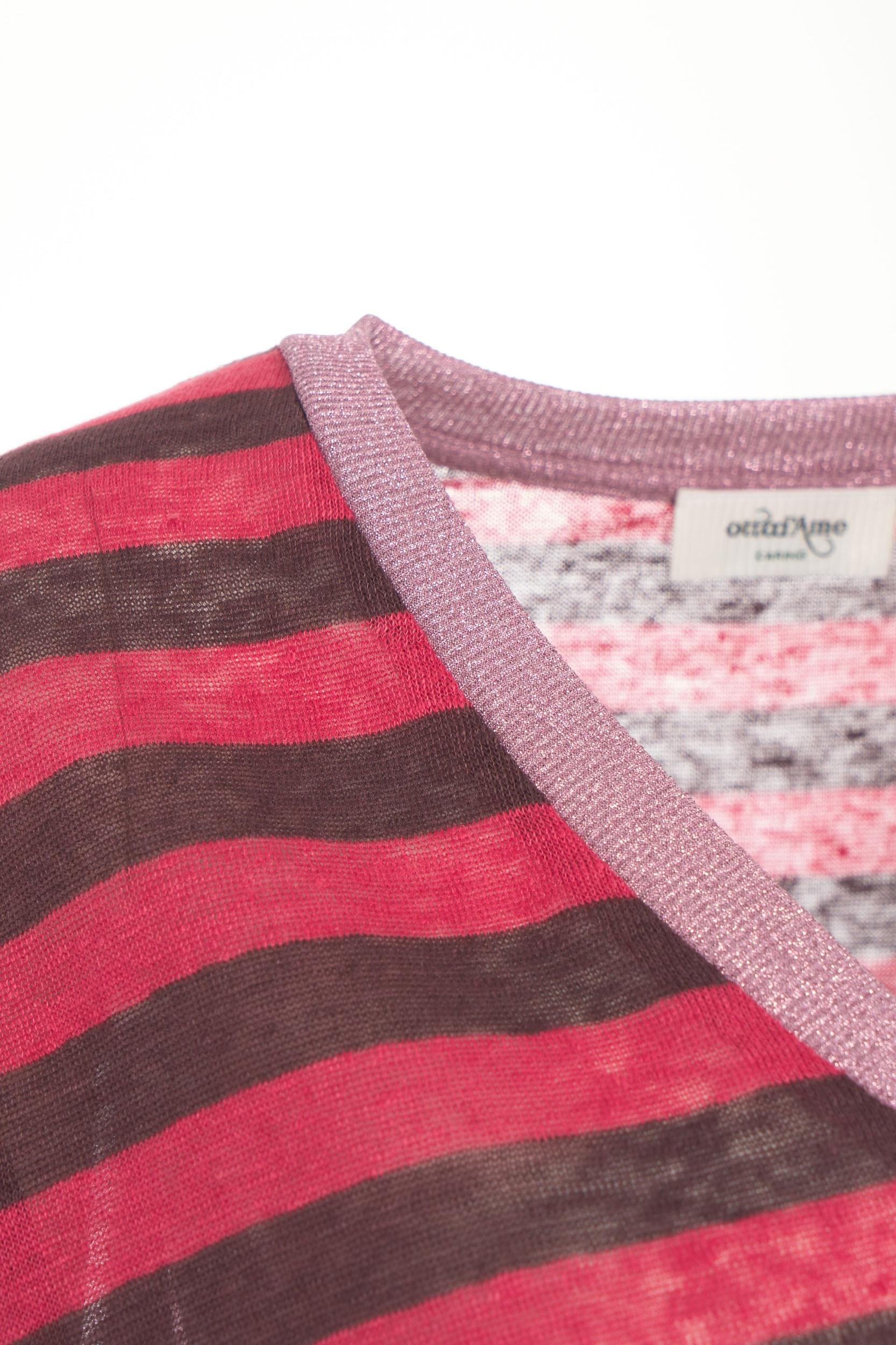 Striped linen t-shirt Product Image