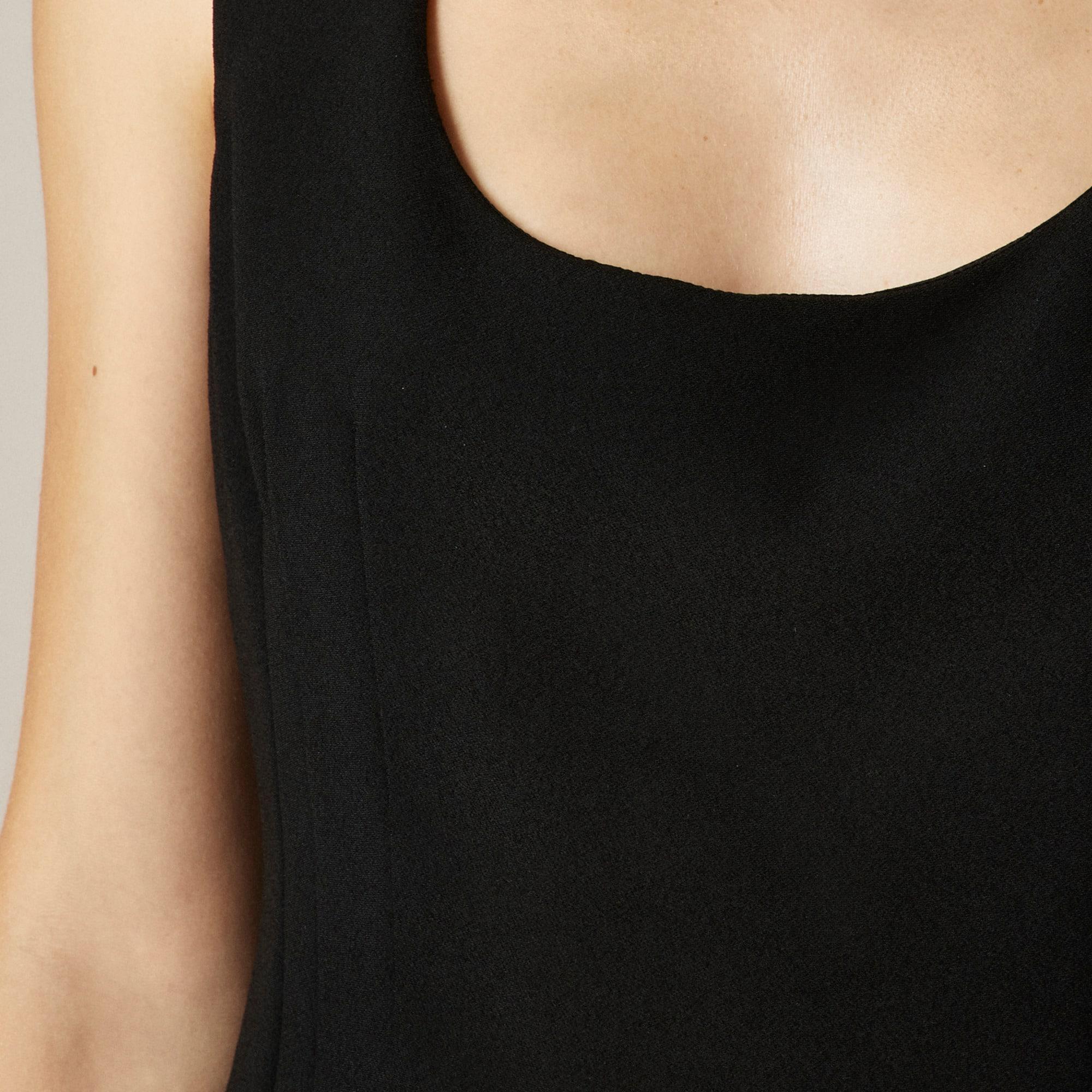 Wide scoopneck tank top in city crepe Product Image