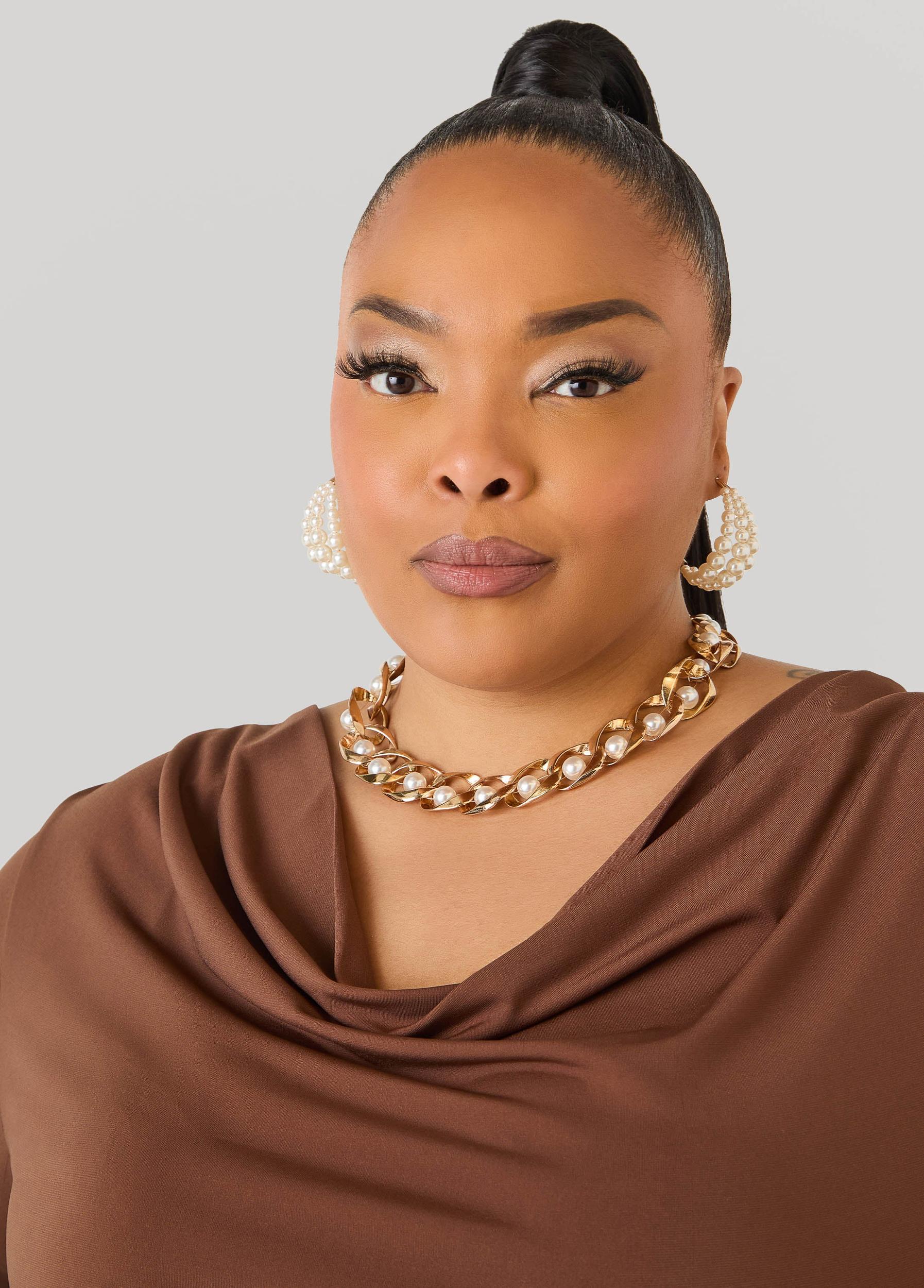 Cowl Neck Ruched Top Product Image