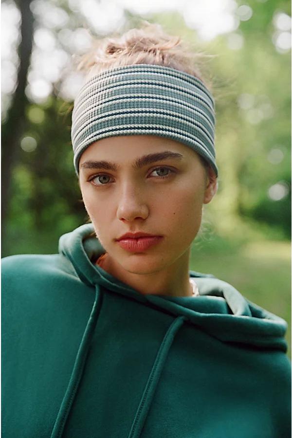 Textured Striped Wide Headwrap Headband Womens at Urban Outfitters Product Image