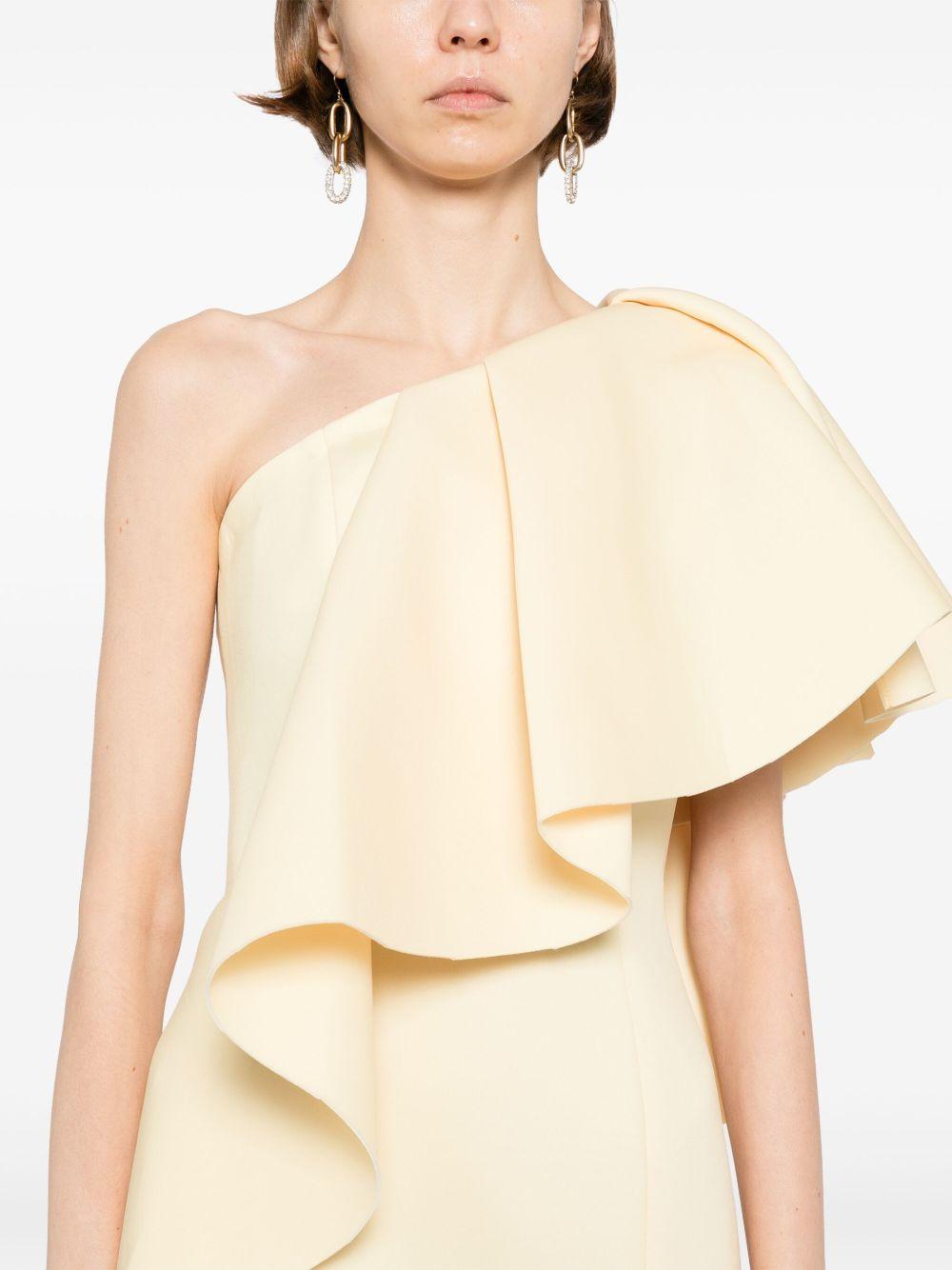 ruffled scuba dress Product Image