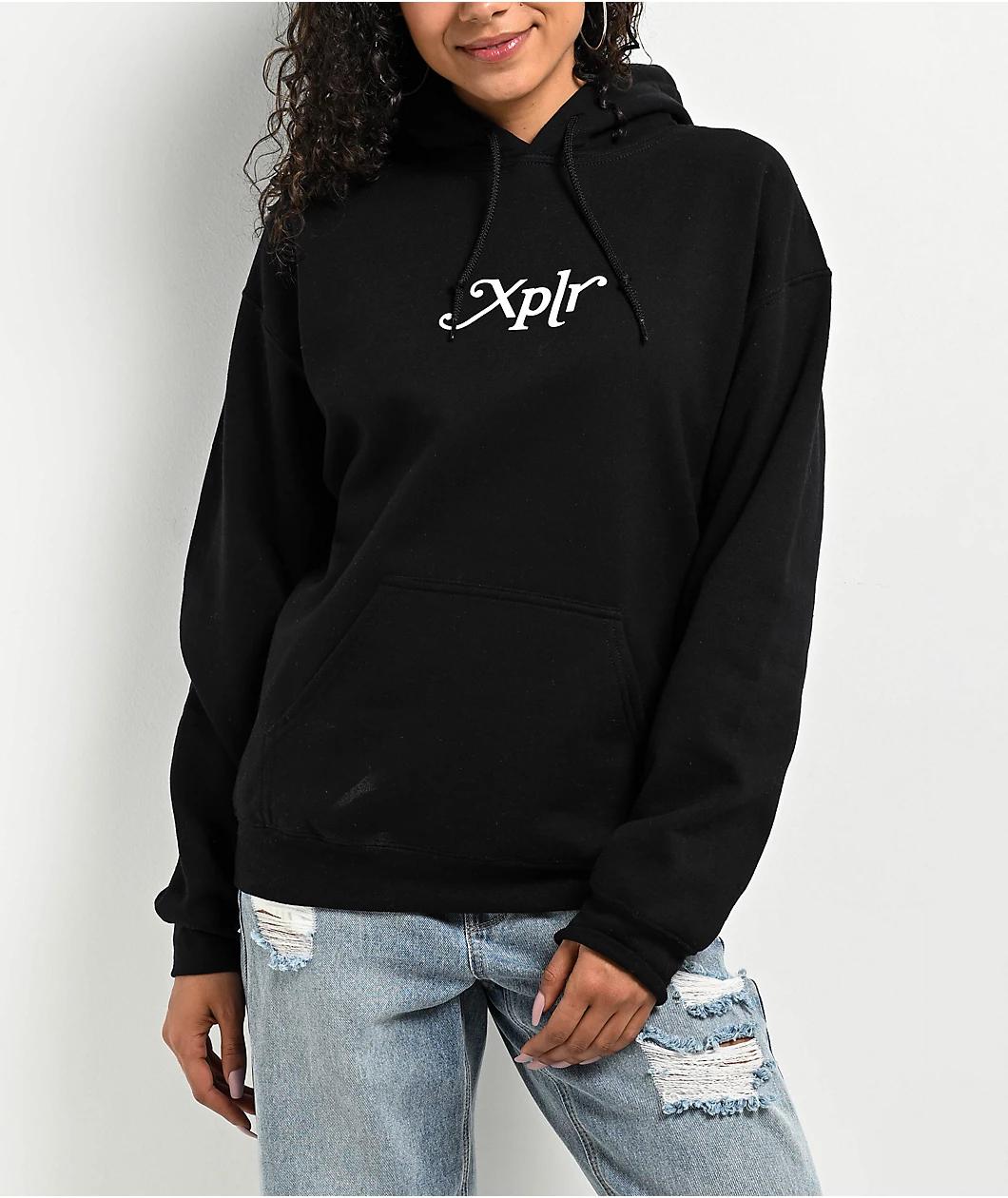 XPLR Core Black & White Hoodie Product Image