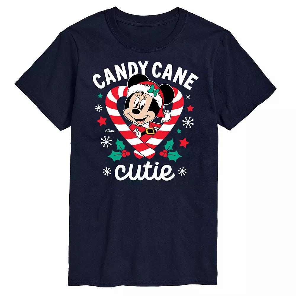Disney's Minnie Mouse Men's Candy Cane Cutie Graphic Tee,  Product Image