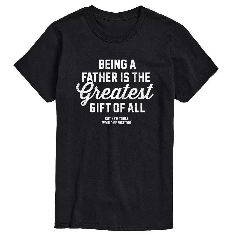 Big & Tall Fatherhood And New Tools Graphic Tee, Men's,  Product Image