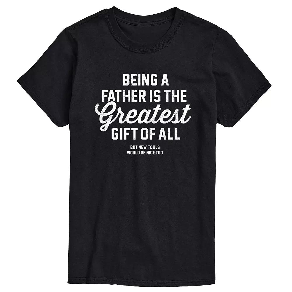 Big & Tall Fatherhood And New Tools Graphic Tee, Men's,  Product Image