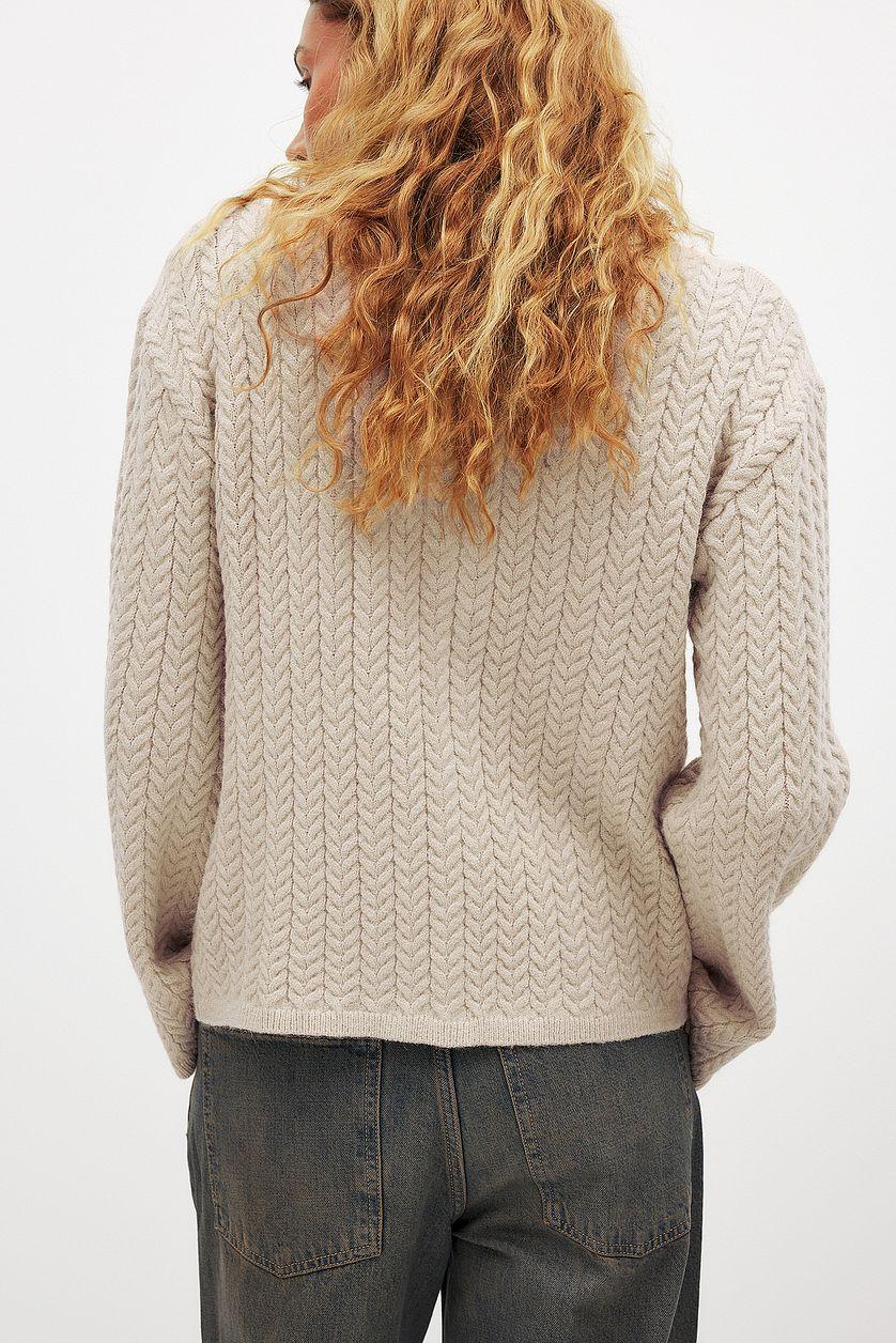 Cable Knitted Cardigan Product Image