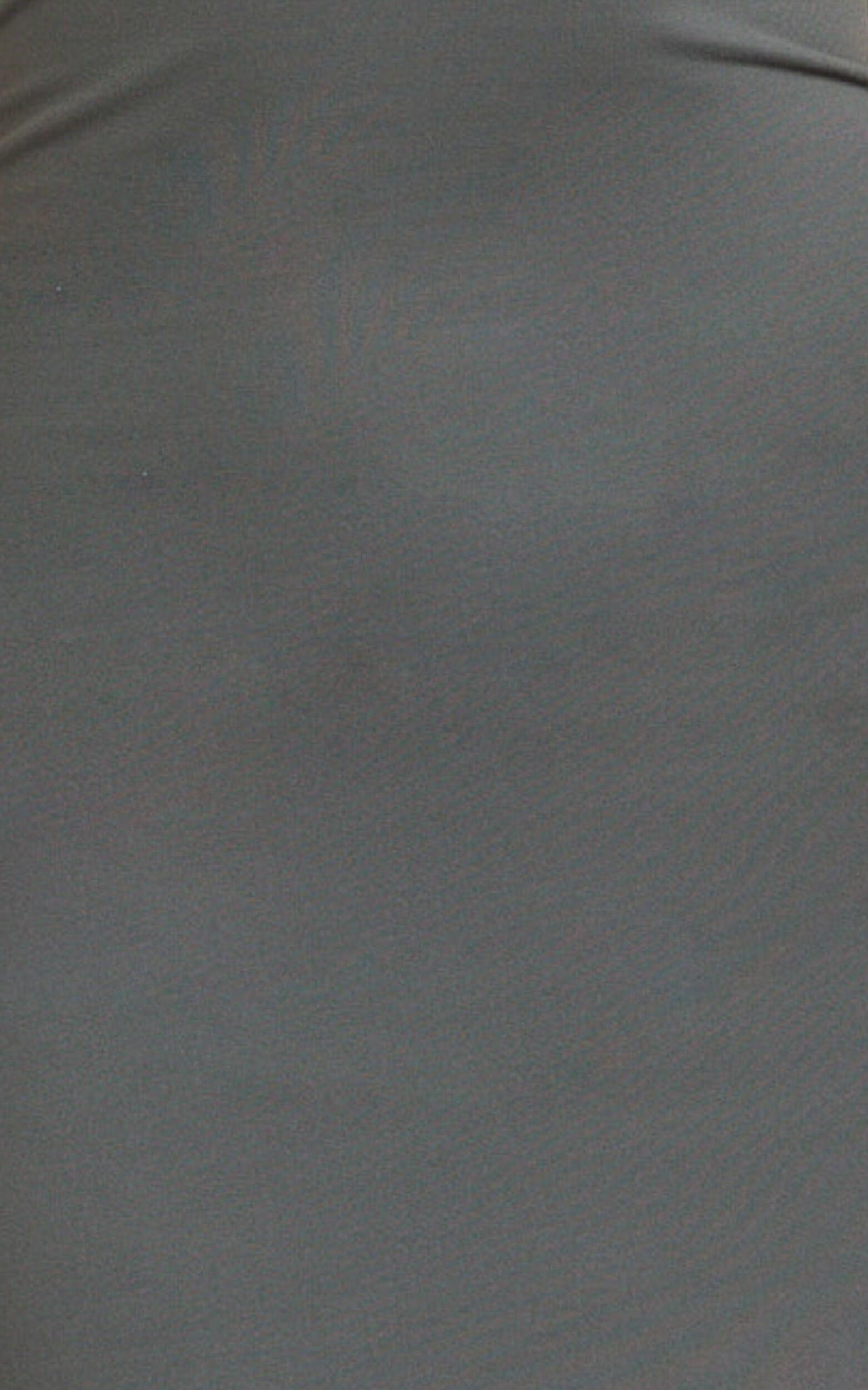 Honey Maxi Dress - Halter Plunge Bodycon Dress in Charcoal Product Image