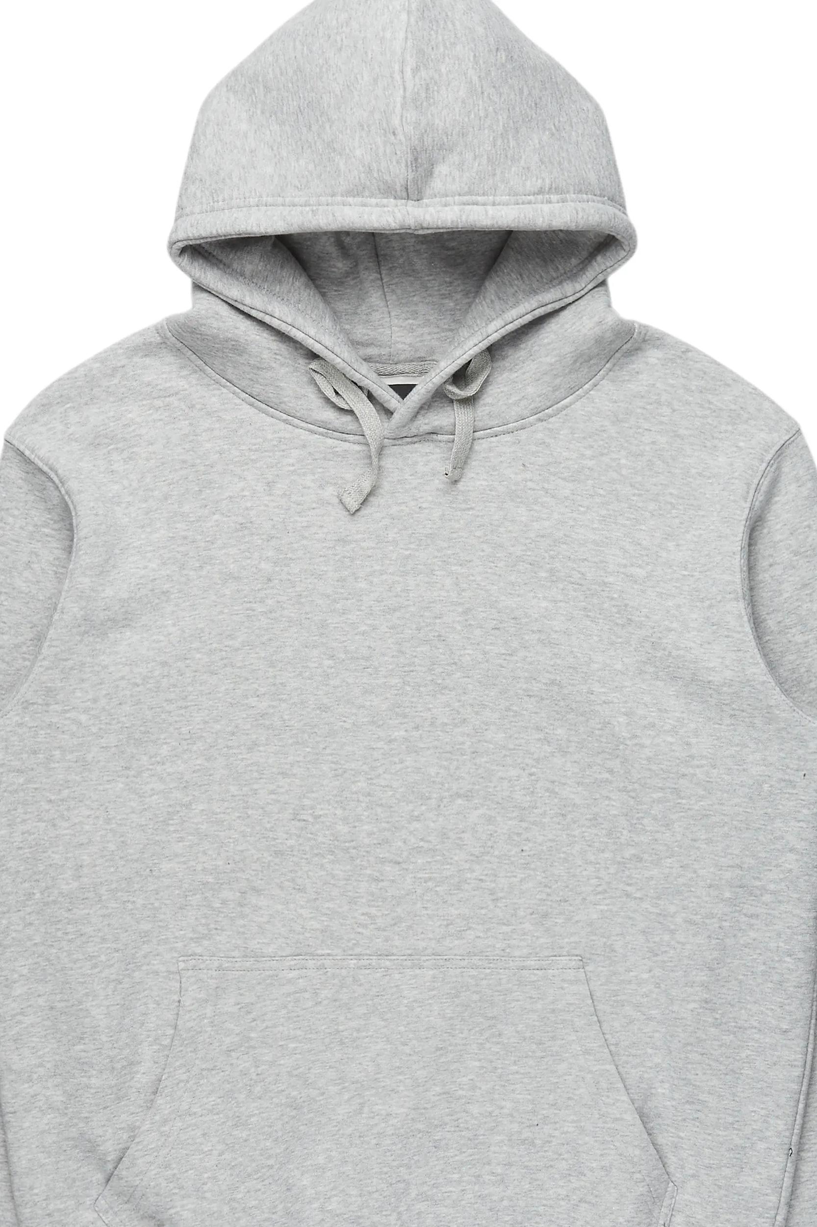 Womens Heather Grey Basic Hoodie Female Product Image