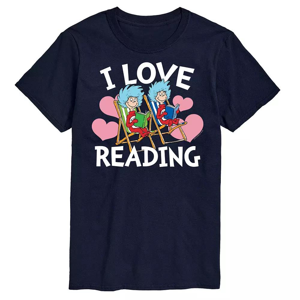 Men's Dr Seuss I Love Reading Graphic Tee,  Product Image