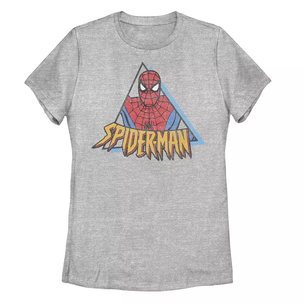 Juniors' Marvel Spider-Man Retro Triangle Graphic Tee, Girl's,  Product Image